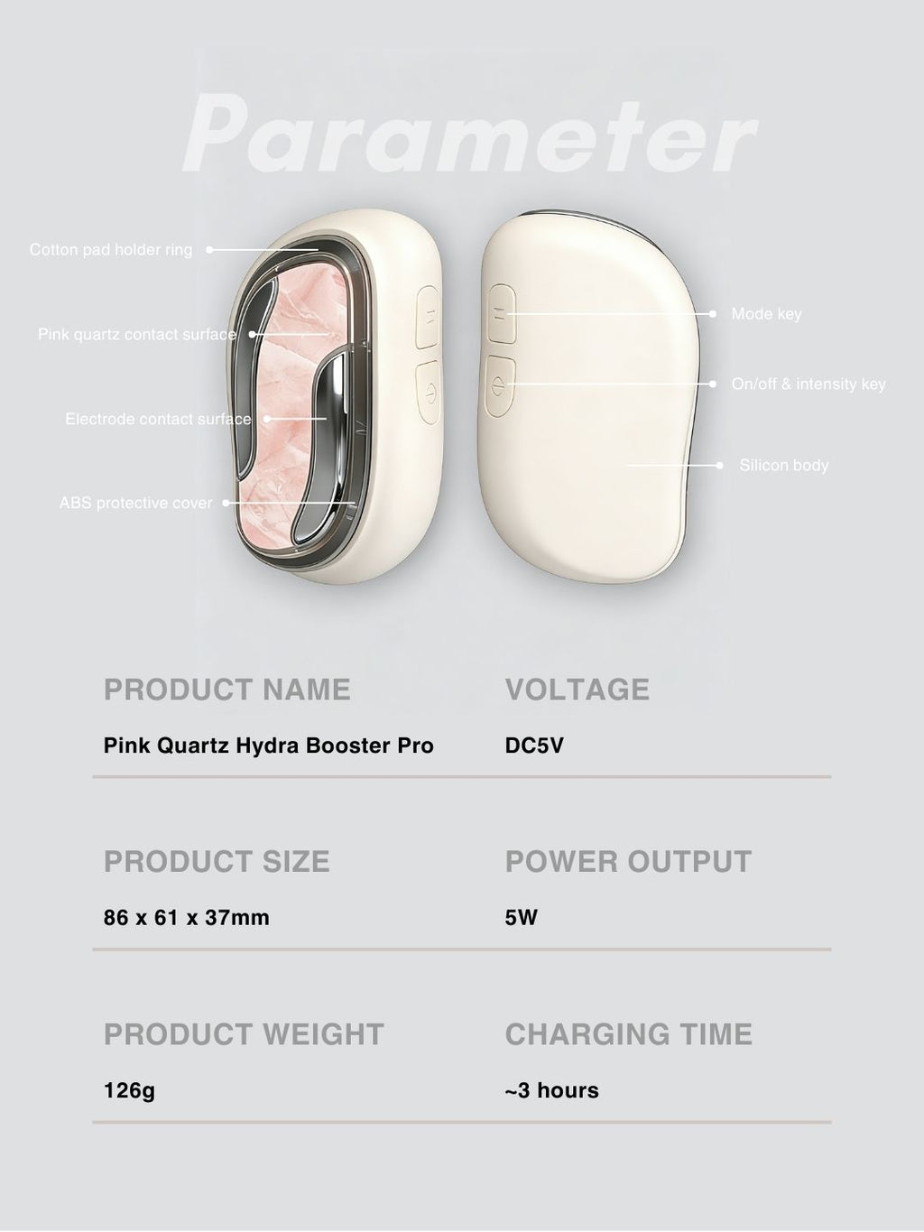 Pink Quartz Hydra Booster Pro